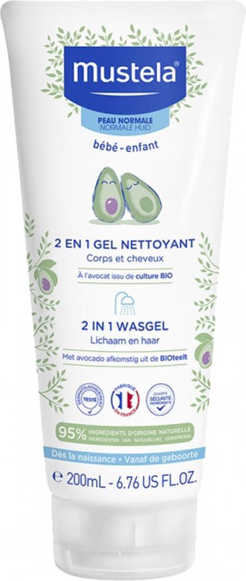 Mustela Baby Wasgel 2-in-1 Normale Huid 200 ml van Must