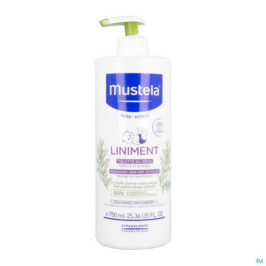 Mustela Melk Baby Change Liniment - 750 ML - Dermo beschermer van Must