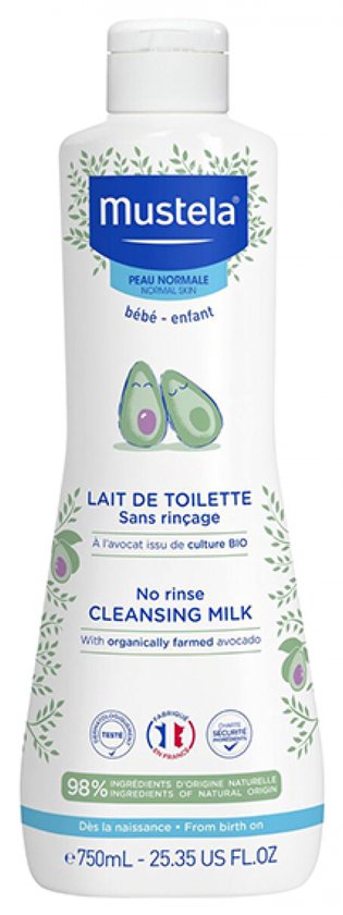 Mustela No-Rinse Reinigingsmelk 750 ml