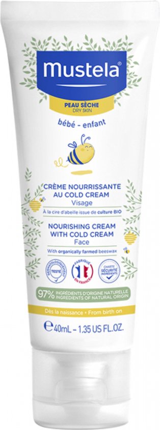 Mustela Nourishing Cream With Cold Cream For Face - 40 ml van Must