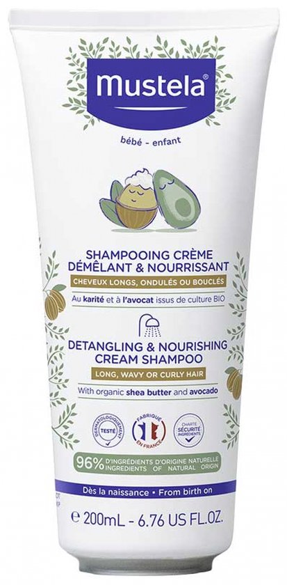 Mustela Ontwarrende & Voedende Crème Shampoo 200 ml