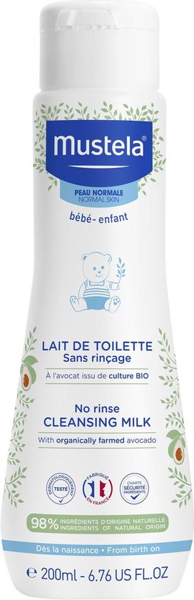 Mustela Reinigingsmelk Zonder Spoeling Droge Huid 200 ml van Must