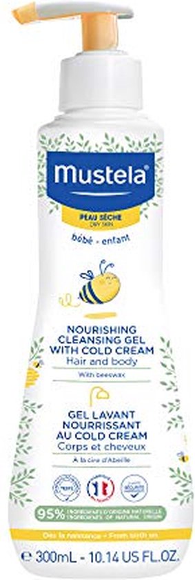 Mustela voedende wasgel cold cream - Droge huid 300 ml van Mustela