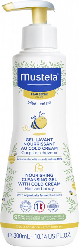 Mustela Voedende Wasgel Koude Creme 300 ml van Must