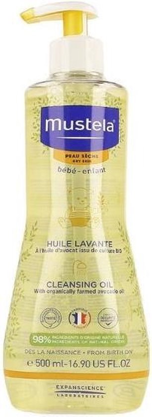 Mustela wasolie 500ml droge huid