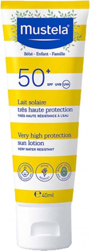 Mustela zonnemelk zeer hoge bescherming spf50+ familie 40 ml van Mustela