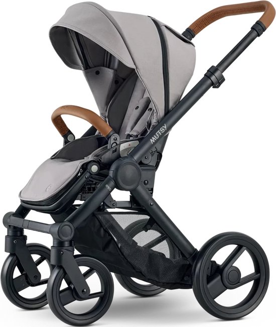 Mutsy Evo 3-in-1 Kinderwagen - Snel Opvouwsysteem - Lichtgewicht Frame - Concrete van Mutsy