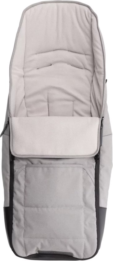 Mutsy Evo Kinderwagen Voetenzak - Verstelbare Maat - Gevoerd met Fleece - Pebble Grey van Merkloos