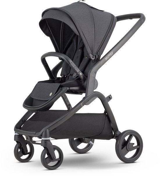 Mutsy Flow 3-in-1 Kinderwagen - Lichtgewicht Frame - Snel Opvouwsysteem - North Black van Mutsy