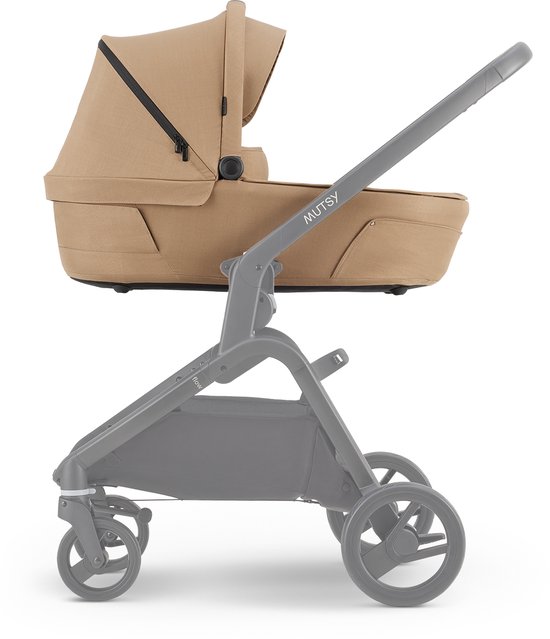 Mutsy Flow Reiswieg - Opvouwbaar - Ventilerende Kap - Geïntegreerde Zonnekap - Hazel van Mutsy