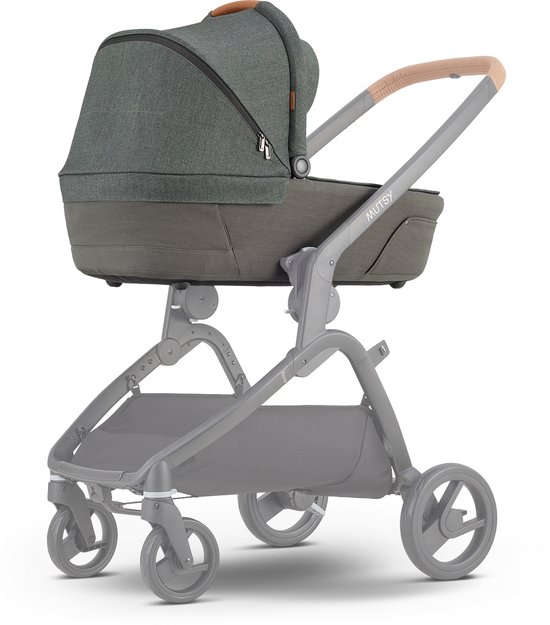 Mutsy Flow Reiswieg - Opvouwbaar - Ventilerende Kap - Geïntegreerde Zonnekap - Urban Green van Mutsy