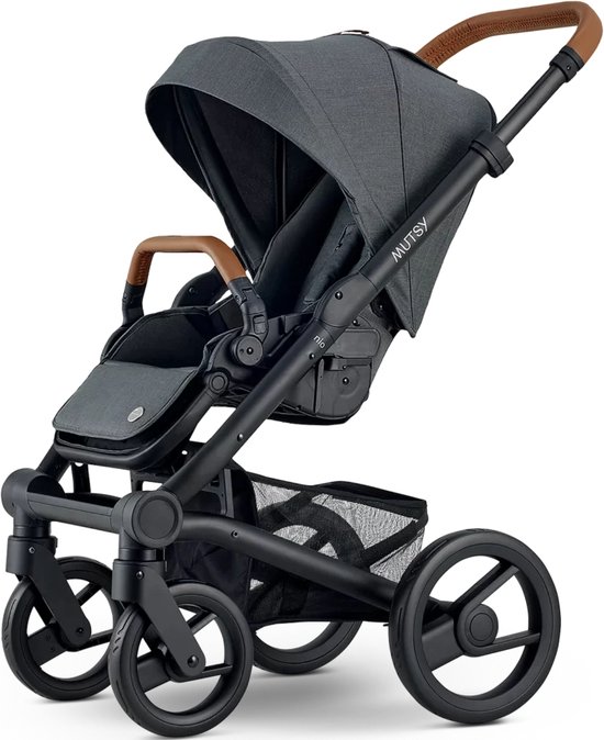 Mutsy Nio 3-in-1 Kinderwagen - Snel Opvouwsysteem - Lichtgewicht Frame - North Grey van Mutsy