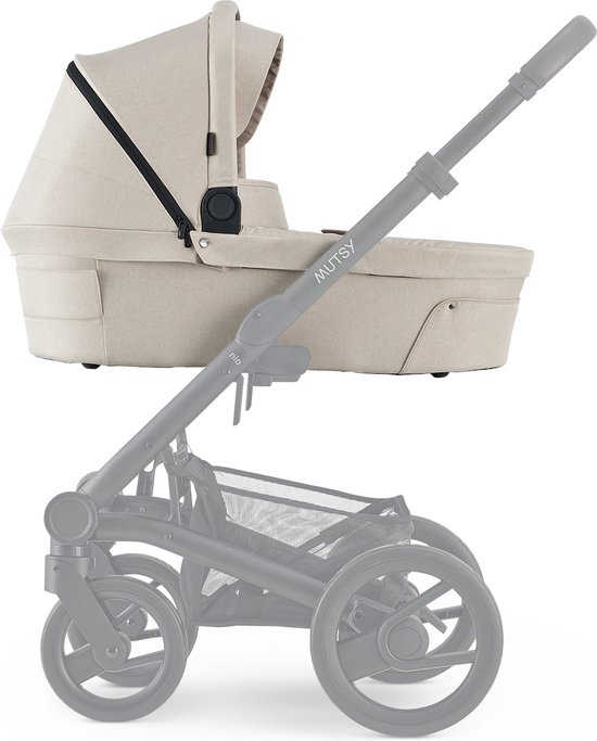 Mutsy Nio Reiswieg - Inklapbaar - Ventilerende Kap - Geïntegreerd Zonnescherm - Cosmic Sand van Mutsy
