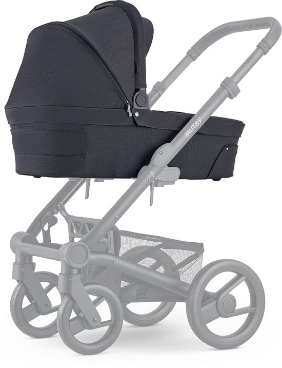 Mutsy Nio Reiswieg - Inklapbaar - Ventilerende Kap - Geïntegreerd Zonnescherm - North Black van Mutsy