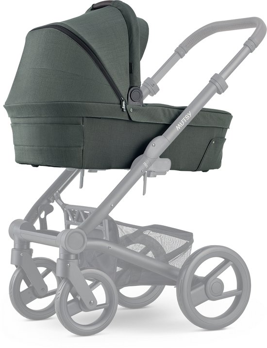 Mutsy Nio Reiswieg - Inklapbaar - Ventilerende Kap - Geïntegreerd Zonnescherm - Pine Green van Mutsy