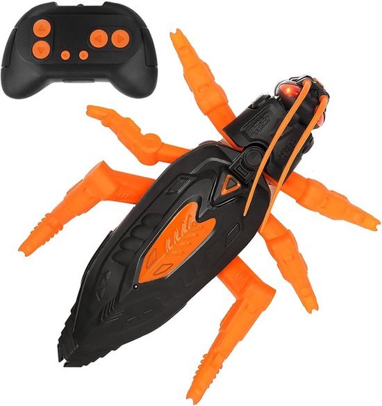 Muurklimmende speelgoedkakkerlak met afstandsbediening - Kan tegen muren klimmen, RC-robot, kinderspeelgoed - Cool en ideaal wetenschappelijk speelgoed voor jongens en meisjes vanaf 4 jaar van Merkloos