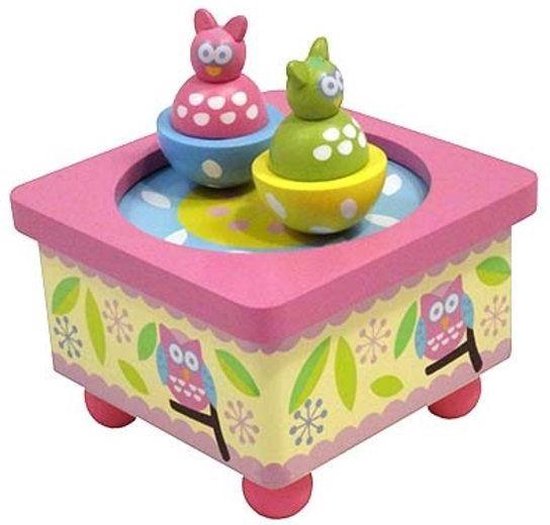 muziekdoos Speeldoosje - Dansende uilen van Wooderfull Life