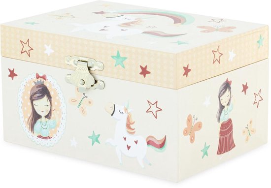 Muziekdoosje Eenhoorn Regenboog van Jollein