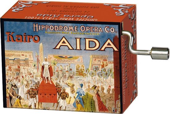 Muziekdoosje opera Aïda met melodie Triumphal march van $