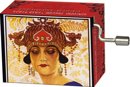 Muziekdoosje opera Turandot met melodie Nessun Dorma van Trousselier