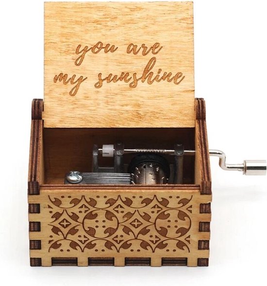 Muziekdoosje You are my sunshine - ideaal moederdag cadeau - moederdag cadeautje van Kadoing!