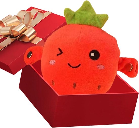 Muziekknuffel met Geluiden - Sensorisch Speelgoed - Creatief Muziekspel - Dynamische Geluidsselectie - 23 x 21 x 11 cm - Rood
