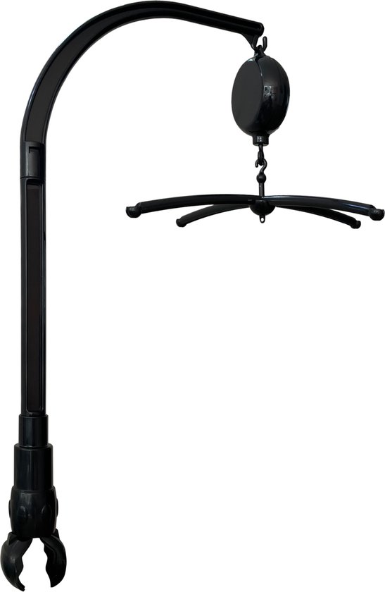 Muziekmobiel Houder - Boxmobiel - Zwart - Muziekdoosje - 10 Melodieën van A3 Baby & Kids