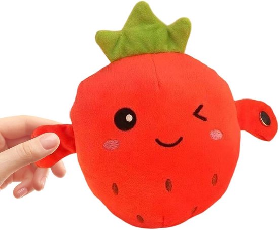 Muziekspeelgoed Pluche - Sensorische Knuffel - Leren Spelen - Interactieve Geluiden - 22 cm - Rood