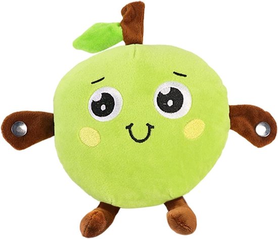 Muzikaal Fruit Speelgoed - Pluche Knuffel Interactief - Muzikaal Spelen - Aanraakgevoelige Geluidsfeedback - 29 x 23 x 11 cm