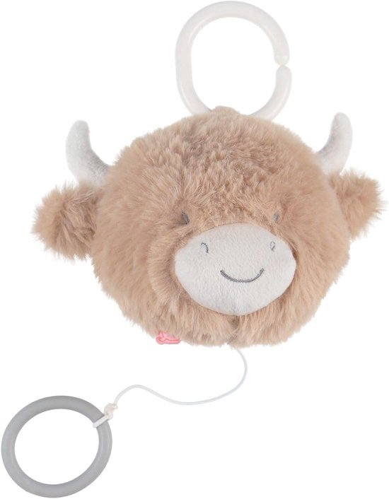 Muzikaal Pluche Dier - Zacht Knuffelbeest - Baby Kalmeren - Brahm's Lullaby Melodie - 20 cm - Beige