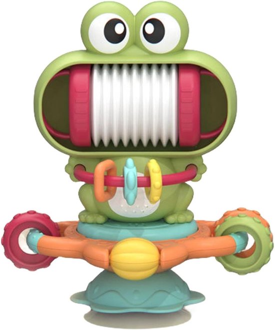 Muzikaal Speelgoed Kinderstoel - Activiteitenspeelgoed Tafel - Baby Ontwikkeling - Zuignap Bevestiging - 13.5 x 12.6 x 18 cm