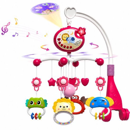 Muzikale Baby Mobiel met Projector - IBI-IRN - Muziek & 360° Rotatie en Timer