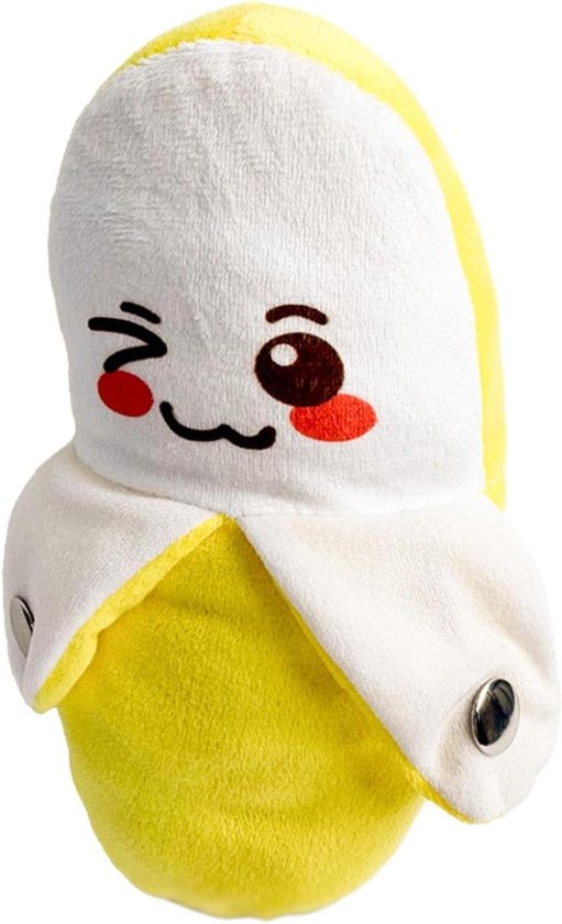 Muzikale Banaan Pluche - Interactieve Banaan Knuffel - Baby Educatie - Aanraaksensor Geluiden - 21 cm - Geel
