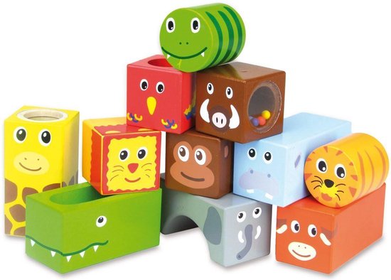 Muzikale blokken Savanne dieren van hout - Vilac van Vilac