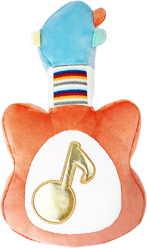 Muzikale Knuffel - Sensorisch Speelgoed - Baby Slaap - 16 Liedjes Muziek - 35 x 22 x 12 cm - Gitaar