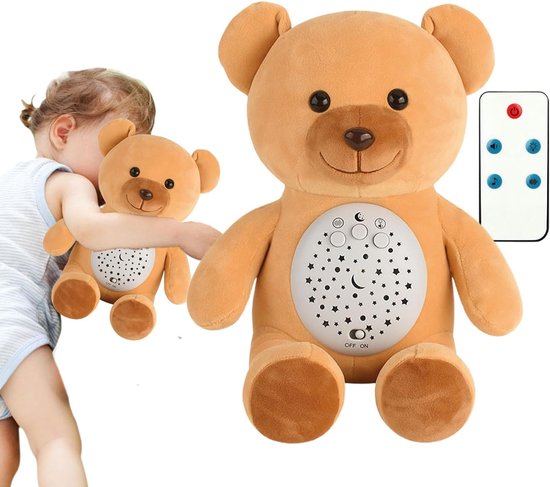 Muzikale Knuffel - Sterrenprojector Pop - Slaap Hulp - Ademhalings Trillingen - 255 cm - Meerkleurig