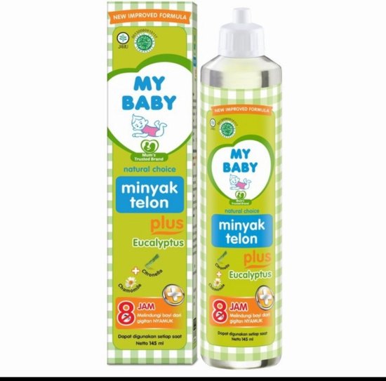 My Baby - Natural Choice - Halal Minyak Telon Eucalyptus- 60ml *Beschermt tegen Muggenbeten van My Baby