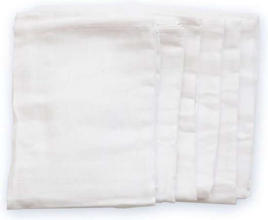 Mythos-hydrofiele doeken set van zes 70x70 - wit van MY
