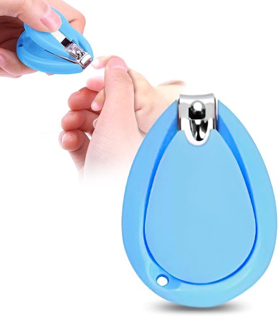 Nagelknipper - Nagelschaar - Peuter Nagelknipper - Nagelknipper Kind - Nagelschaar Baby - Veiligheidsschaar - Veilig En Zacht - Voor Baby's, Kinderen, Volwassenen - Voor Pasgeborenen, Baby Peuter Kinderen - Voor Alle Leeftijden - Blauw