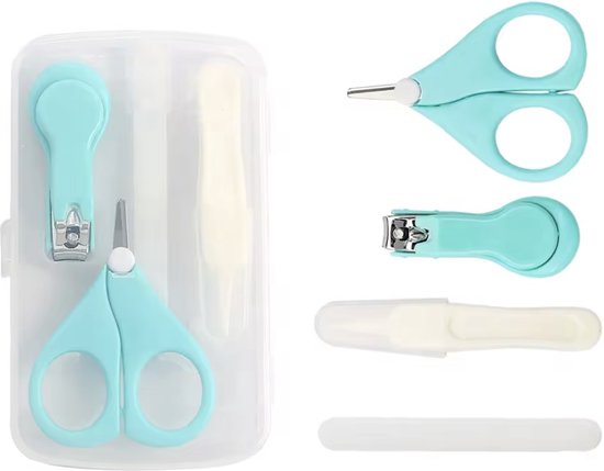 Nagelknipper set 4-delig - Groen - Nagelsetje - Baby - Peuter - Kind - Manicure set - Nagel - Kraamcadeau |