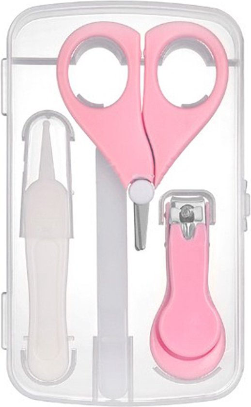 Nagelknipper set 4-delig - Roze - Nagelsetje - Baby - Peuter - Kind - Manicure set - Nagel - Kraamcadeau |