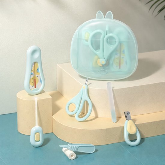 Nagelknipper set 6-delig - Groen - Nagelsetje - Baby - Peuter - Kind - Manicure set - Nagel - Kraamcadeau | van Tootiny