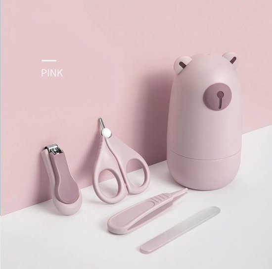 Nagelsetje - Babybear Pink - Uniek kraam cadeau - Sinterklaas kado - Kerstcadeau
