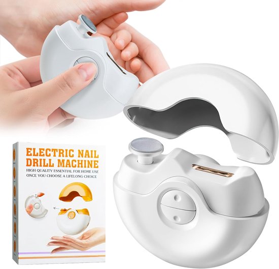 nagelvijl electrisch-nagelvijl electrisch baby-nagel vijl electrisch-2-in-1 trimmer voor nagelverzorging-Automatisch opladen via USB