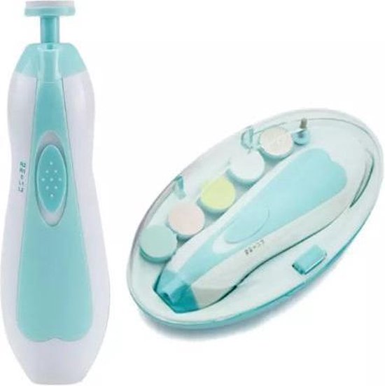 Nagelvijl set - Nagel vijl set - Electrische Baby Nagel Vijl - Veilig nagels verzorgen met LED licht for baby, peuter, kinderen en volwassenen - met 6 verschillende vijlen en verstelbare snelheden van TinyPawz
