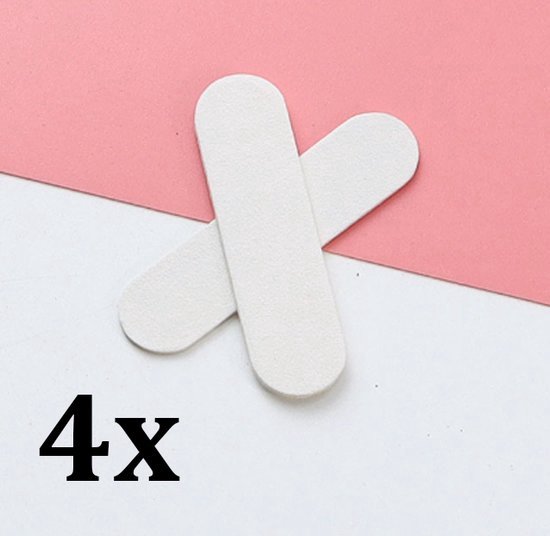 Nagelvijlen Baby I Nagelvijltje Voor Baby I Zachte Nagelvijl I Babyvijl I 5 x 1.3 CM I 4 Stuks I Wit van N/A