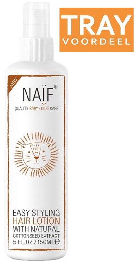 NAIF BABY & KIDS EASY STYLING HAIR LOTION BABYHAARLOTION 6 X 150 ML van Naïf