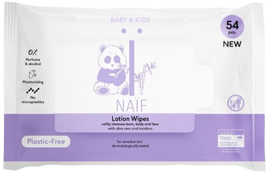 Naïf Baby Wipes (54 stuks) van Merkloos