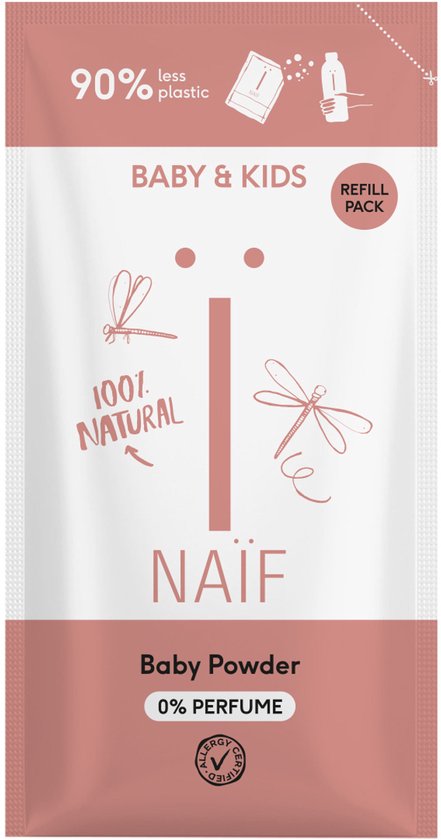 Naïf - Babypoeder - Navulverpakking - Baby's & Kinderen - 80gr van Merkloos