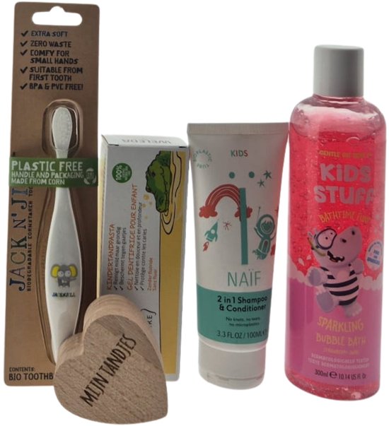 Naif Combinatie Cadeauset Bad en Mondverzorging – Luxe Verzorgingsset | Wellness Giftbox | Verwen Cadeaupakket voor Iedereen van Naïf